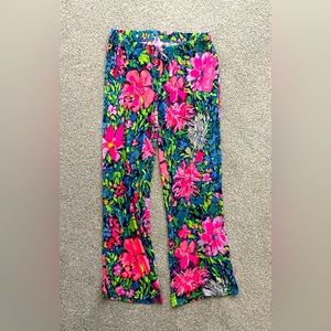 Lilly Pulitzer pajama bottoms.